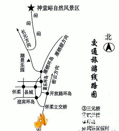 怀柔神堂峪景区地图